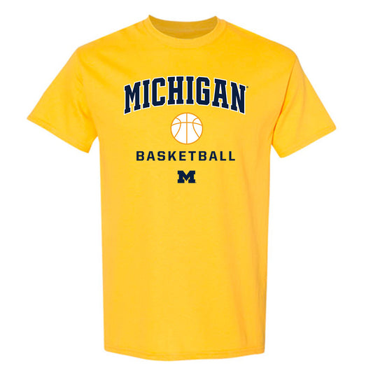 Michigan - NCAA Men's Basketball : Morez Johnson Jr. - Sports Shersey T-Shirt-0