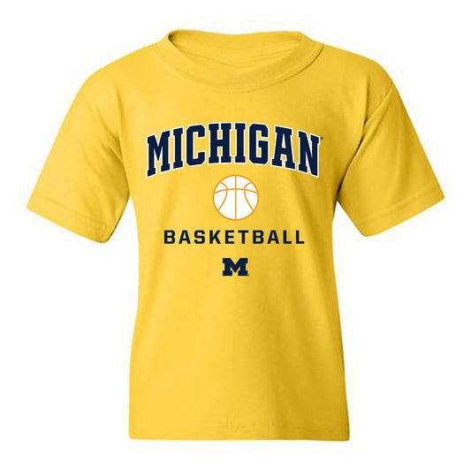 Michigan - NCAA Men's Basketball : Trey McKenney - Sports Shersey Youth T-Shirt-0