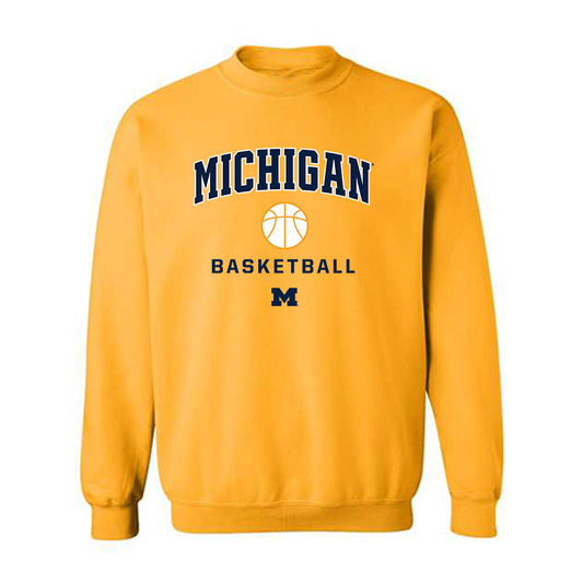 Michigan - NCAA Women's Basketball : Alyssa Crockett - Sports Shersey Crewneck Sweatshirt-0