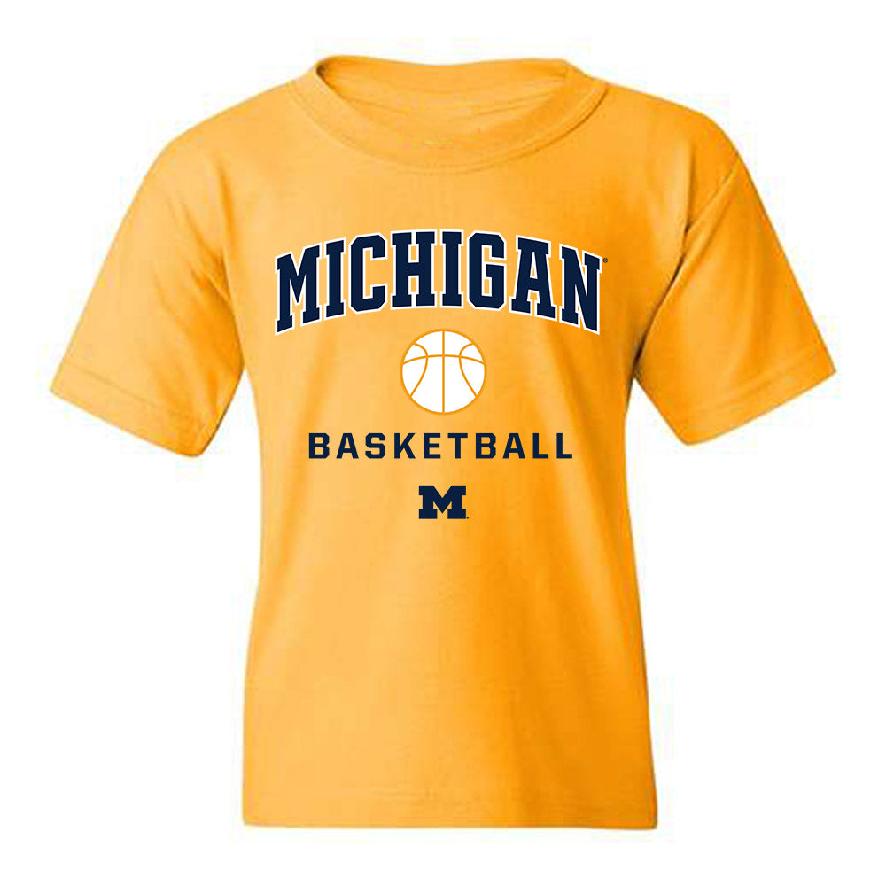 Michigan - NCAA Women's Basketball : Mila Holloway - Sports Shersey Youth T-Shirt-0
