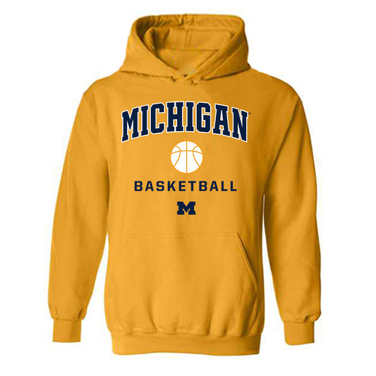 Michigan - NCAA Women's Basketball : Te'Yala Delfosse - Sports Shersey Hooded Sweatshirt-0