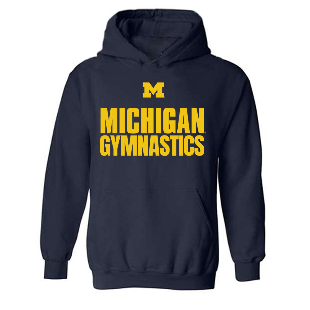 Michigan - NCAA Men's Gymnastics : Landen Blixt - Sports Shersey Hooded Sweatshirt-0