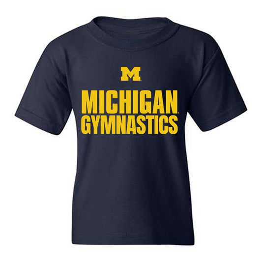 Michigan - NCAA Men's Gymnastics : Zach Granados - Sports Shersey Youth T-Shirt-0