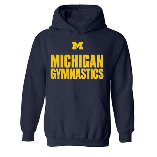 Michigan - NCAA Men's Gymnastics : Zach Granados - Sports Shersey Hooded Sweatshirt-0
