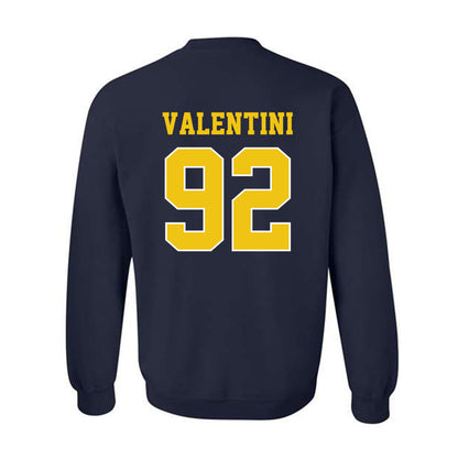 Michigan - NCAA Men's Ice Hockey : Adam Valentini - Sports Shersey Crewneck Sweatshirt-1