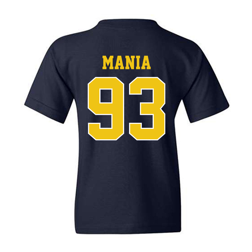 Michigan - NCAA Men's Ice Hockey : Matthew Mania - Sports Shersey Youth T-Shirt-1