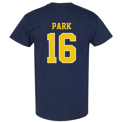 Michigan - NCAA Men's Ice Hockey : Aidan Park - Sports Shersey T-Shirt-1