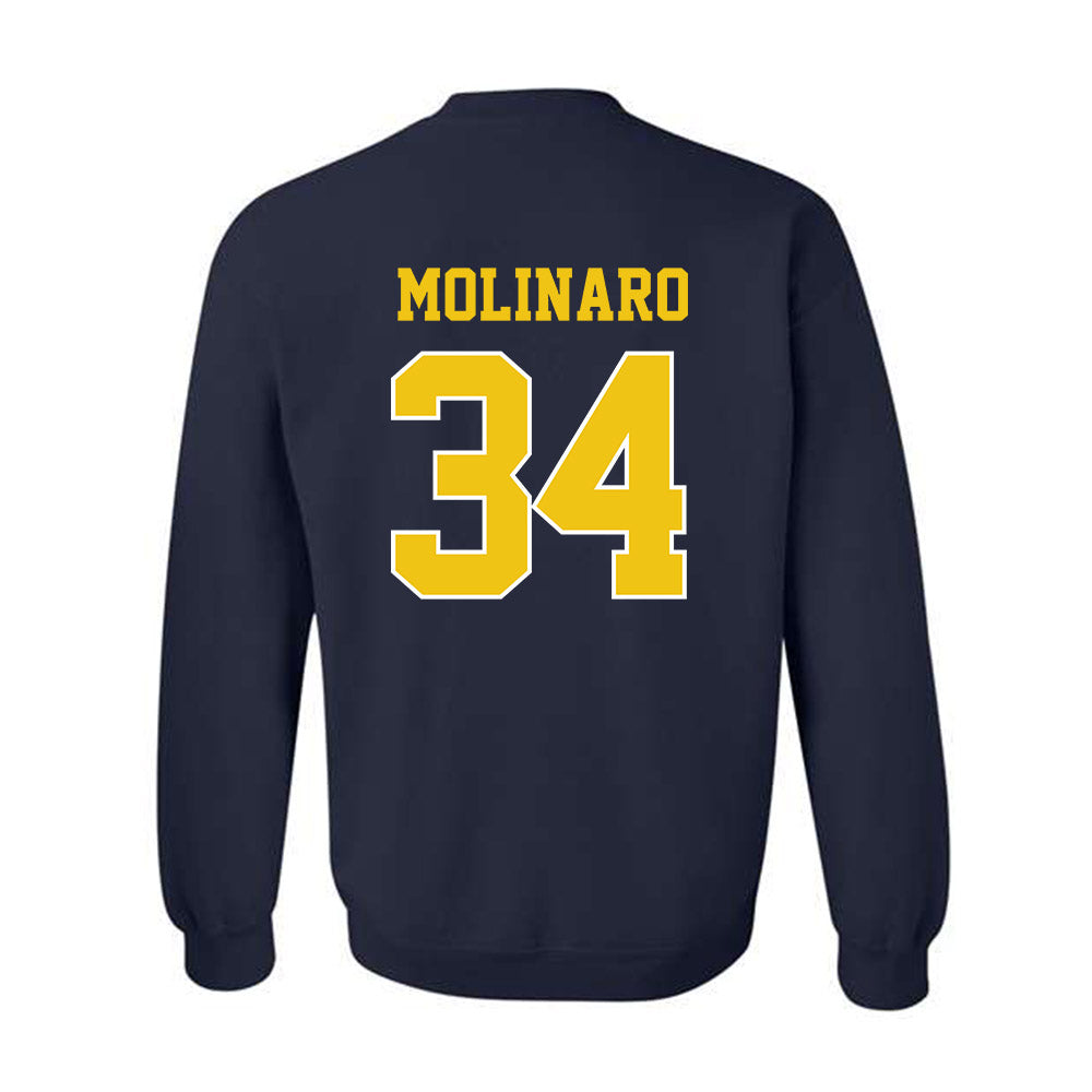 Michigan - NCAA Men's Ice Hockey : Julian Molinaro - Sports Shersey Crewneck Sweatshirt-1