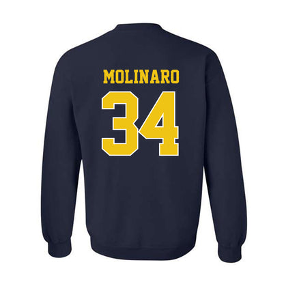 Michigan - NCAA Men's Ice Hockey : Julian Molinaro - Sports Shersey Crewneck Sweatshirt-1