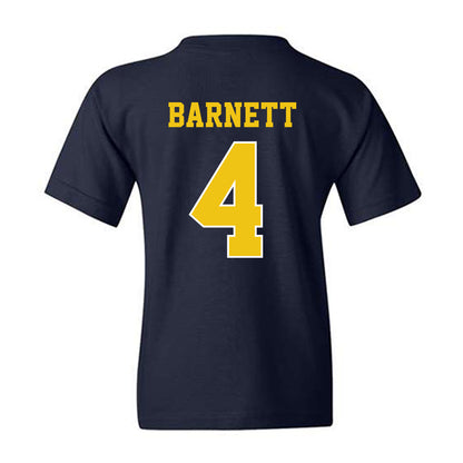 Michigan - NCAA Men's Ice Hockey : Asher Barnett - Sports Shersey Youth T-Shirt-1