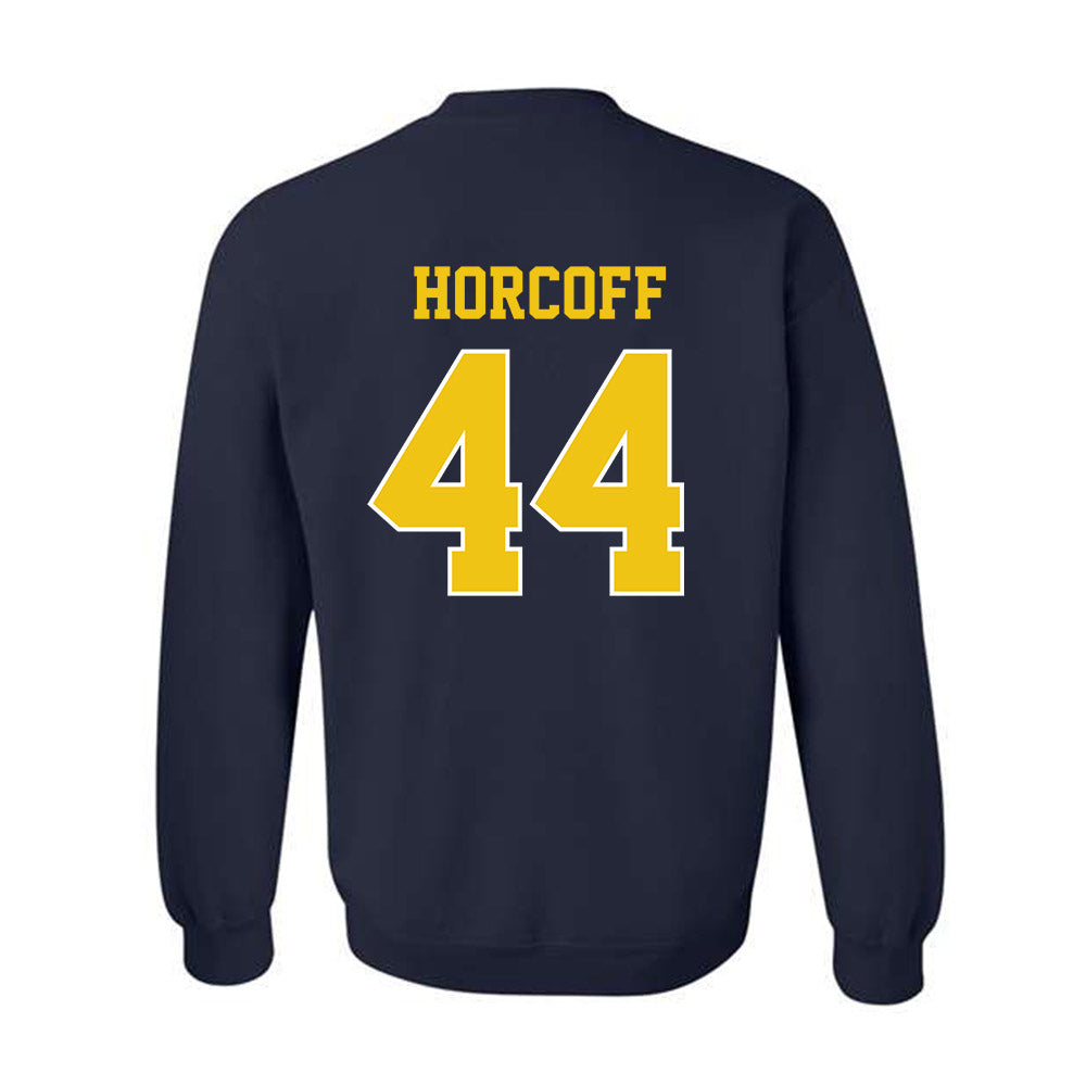 Michigan - NCAA Men's Ice Hockey : Will Horcoff - Sports Shersey Crewneck Sweatshirt-1