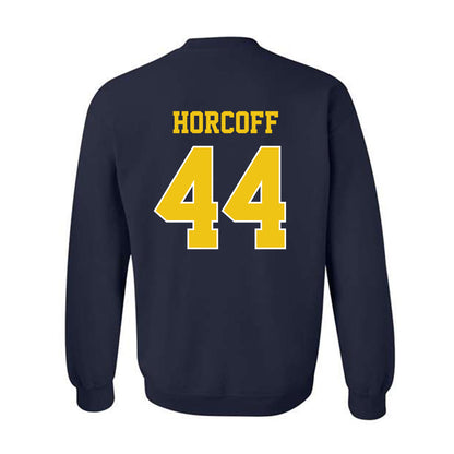 Michigan - NCAA Men's Ice Hockey : Will Horcoff - Sports Shersey Crewneck Sweatshirt-1
