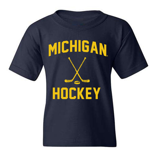 Michigan - NCAA Men's Ice Hockey : Aidan Park - Sports Shersey Youth T-Shirt-0
