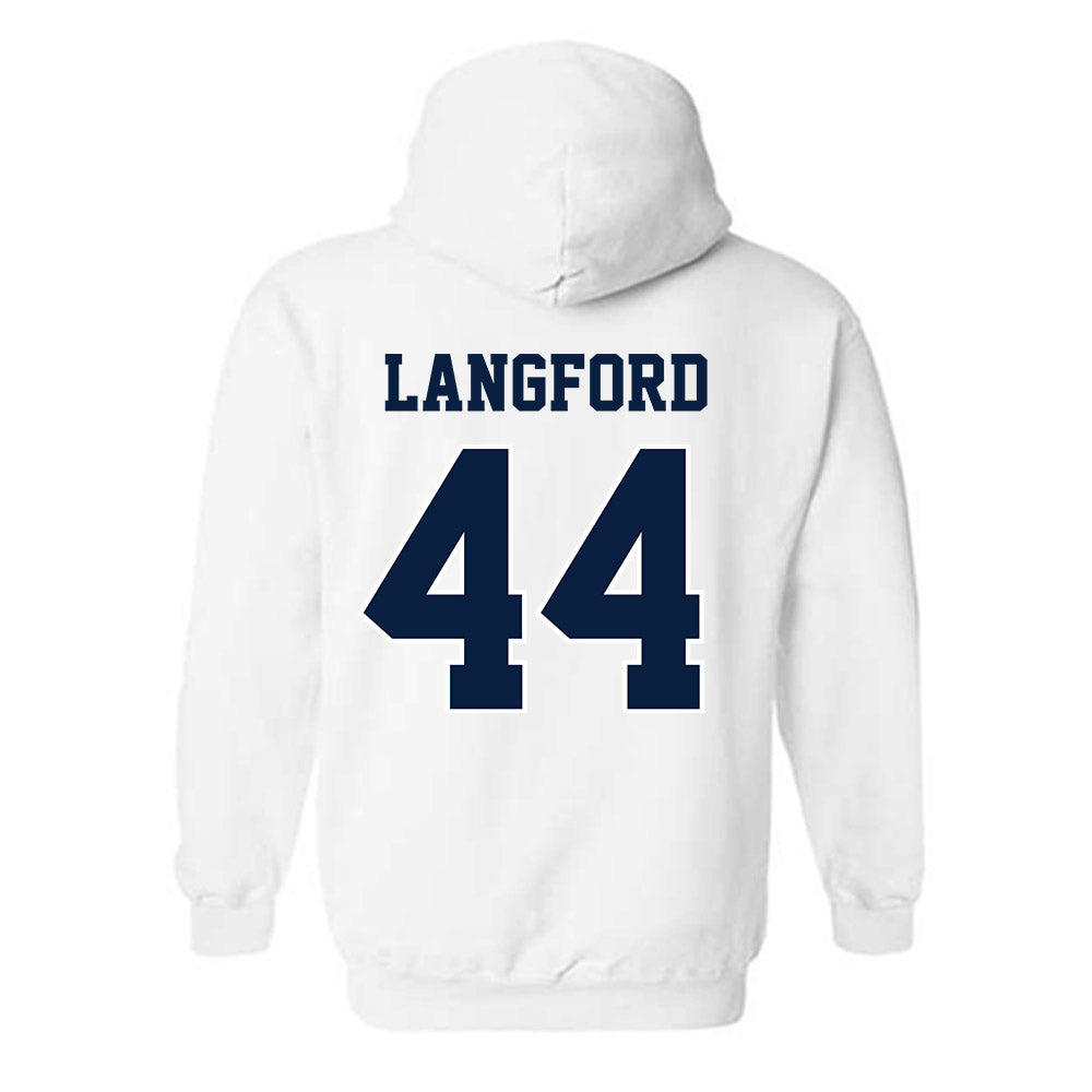 Michigan - NCAA Softball : Indiana Langford - Sports Shersey Hooded Sweatshirt-1