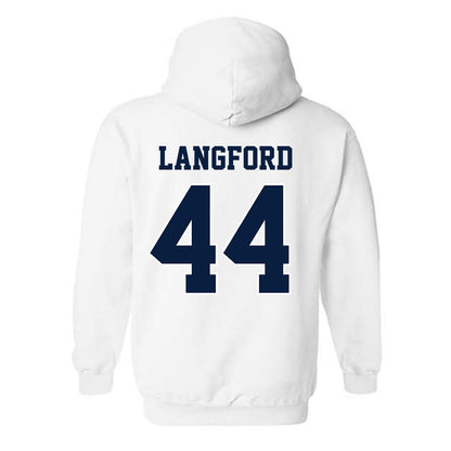 Michigan - NCAA Softball : Indiana Langford - Sports Shersey Hooded Sweatshirt-1