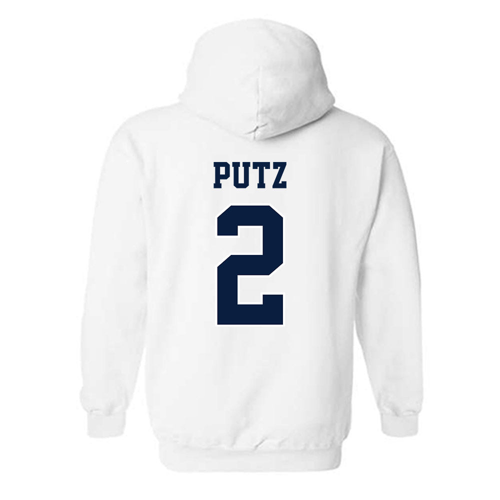 Michigan - NCAA Softball : Lauren Putz - Sports Shersey Hooded Sweatshirt-1