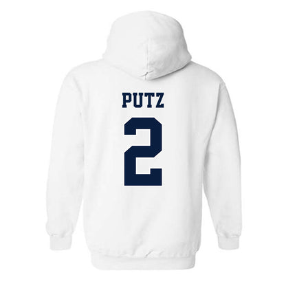 Michigan - NCAA Softball : Lauren Putz - Sports Shersey Hooded Sweatshirt-1
