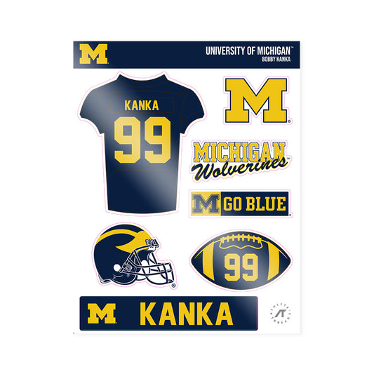 Michigan - NCAA Football : Bobby Kanka - Sticker Sheet-0