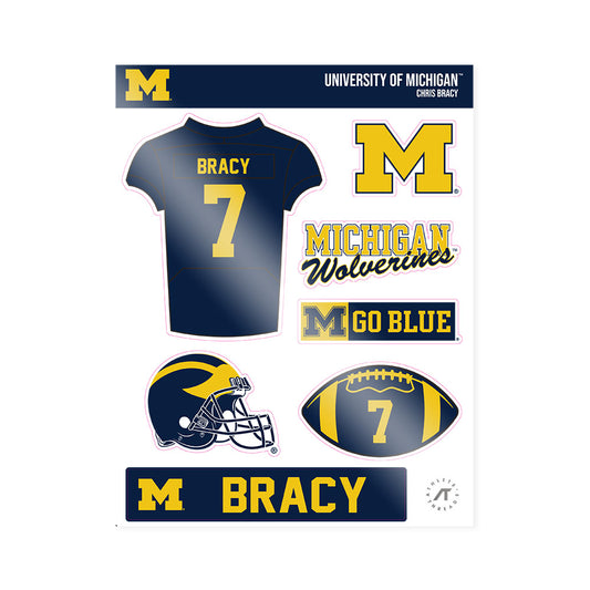 Michigan - NCAA Football : Chris Bracy - Sticker Sheet-0