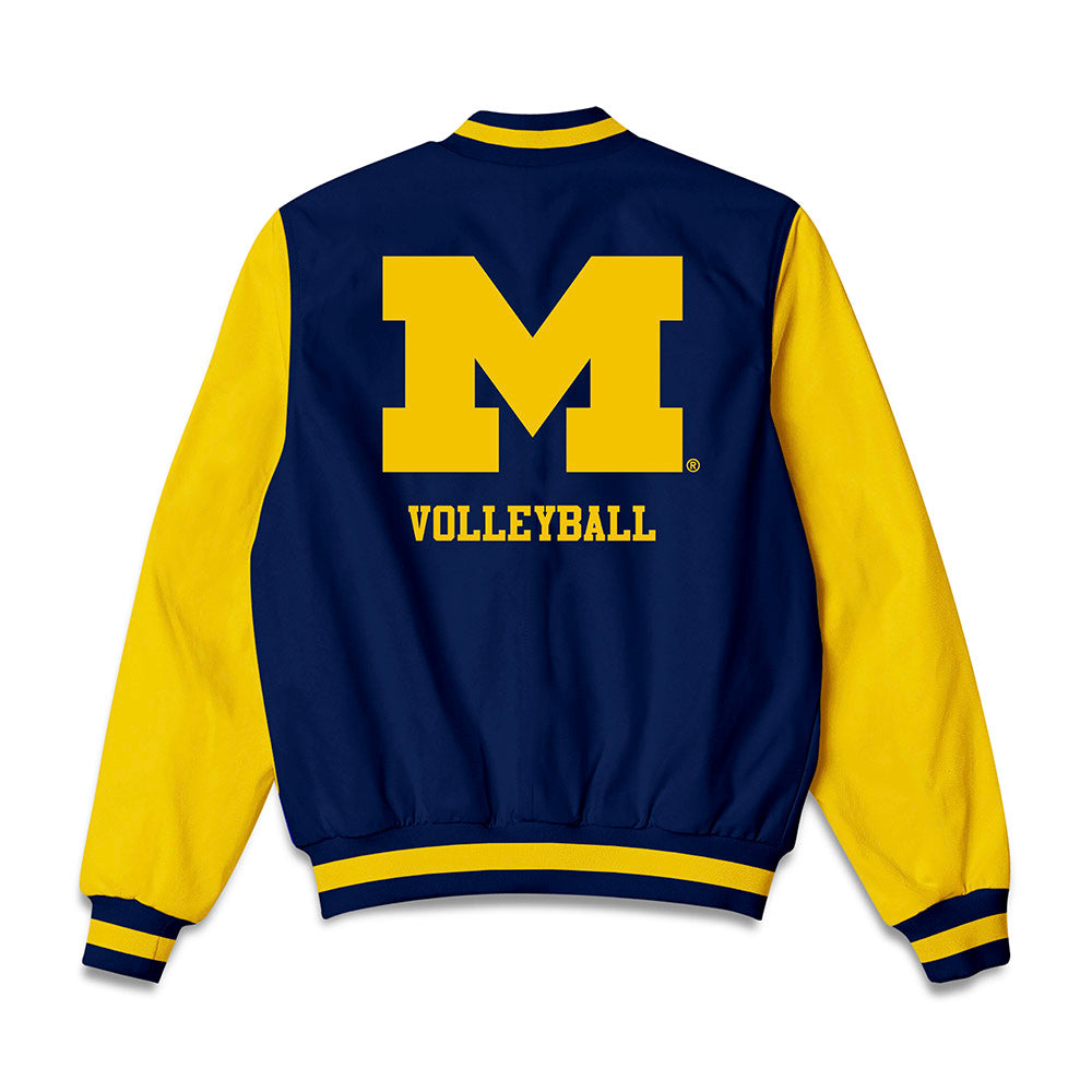 Michigan - NCAA Women's Volleyball : Carly Greskovics - Bomber Jacket-1