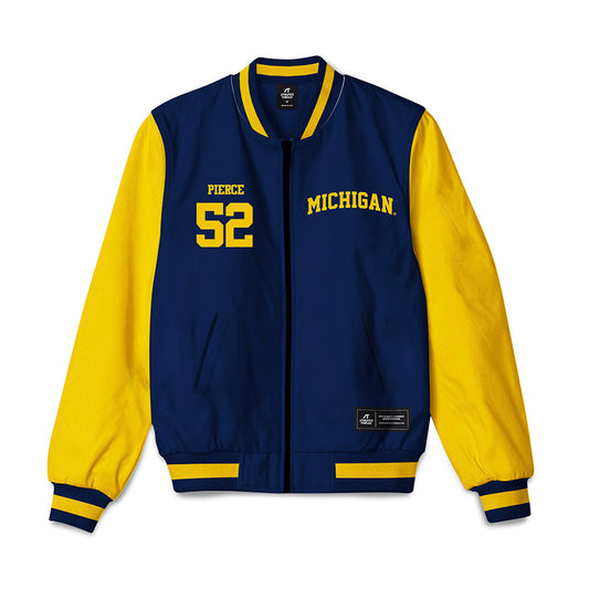Michigan - NCAA Football : Christian Pierce - Bomber Jacket-0