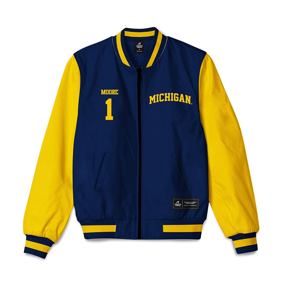 Michigan - NCAA Football : Rod Moore - Bomber Jacket-0