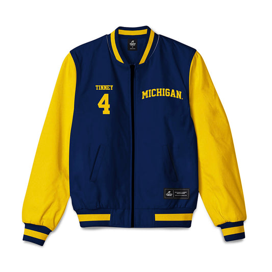 Michigan - NCAA Women's Lacrosse : Rylee Tinney - Bomber Jacket-0