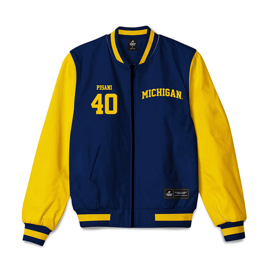 Michigan - NCAA Football : Jimmy Pisani - Bomber Jacket-0