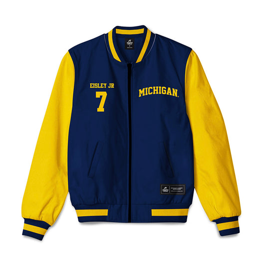 Michigan - NCAA Men's Basketball : Howard Eisley Jr - Bomber Jacket-0