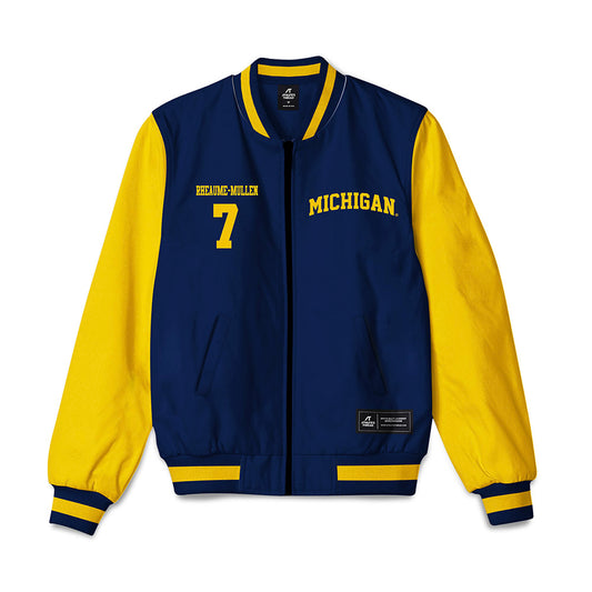 Michigan - NCAA Men's Ice Hockey : Dakoda Rheaume-Mullen - Bomber Jacket-0