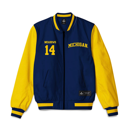 Michigan - NCAA Football : Carter Meadows - Bomber Jacket-0