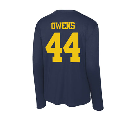 Michigan - NCAA Football : Eli Owens - Activewear Long Sleeve T-Shirt-1