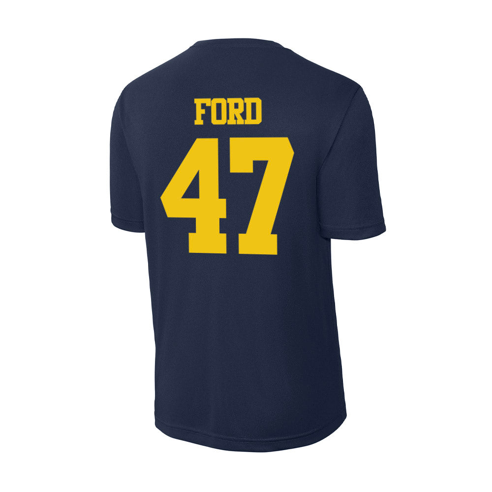 Michigan - NCAA Men's Lacrosse : Josh Ford - Activewear T-Shirt-1