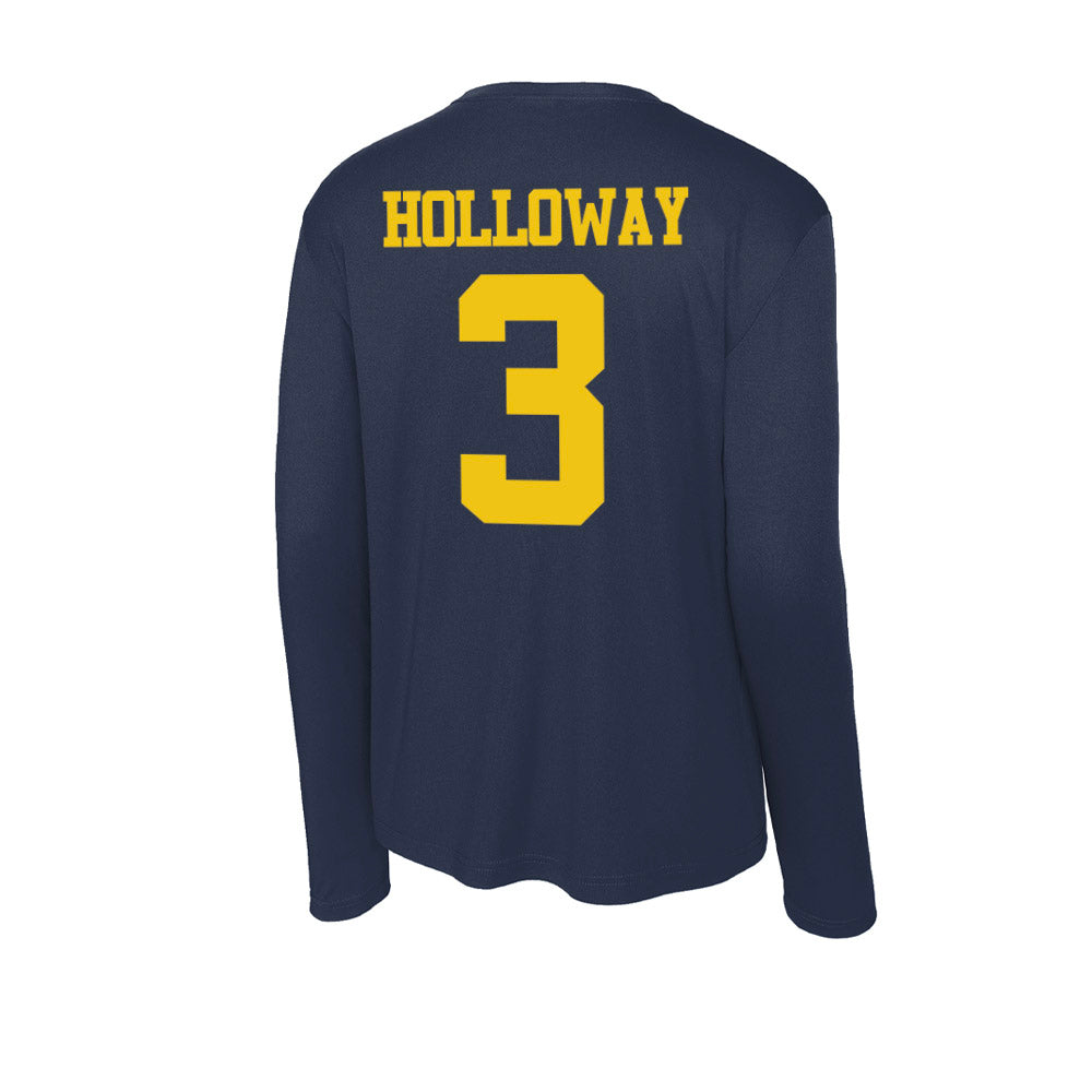 Michigan - NCAA Women's Basketball : Mila Holloway - Activewear Long Sleeve T-Shirt-1