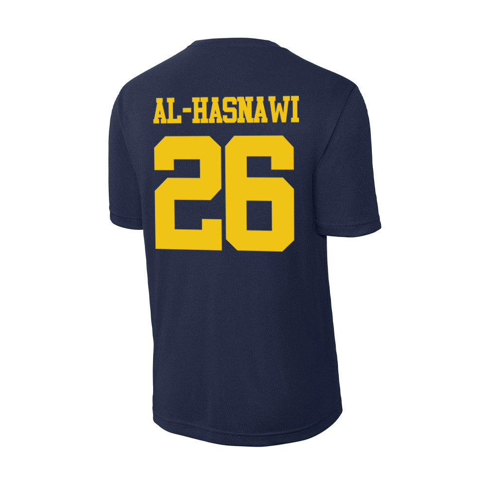 Michigan - NCAA Men's Soccer : Moshtaba Al-Hasnawi - Activewear T-Shirt-1