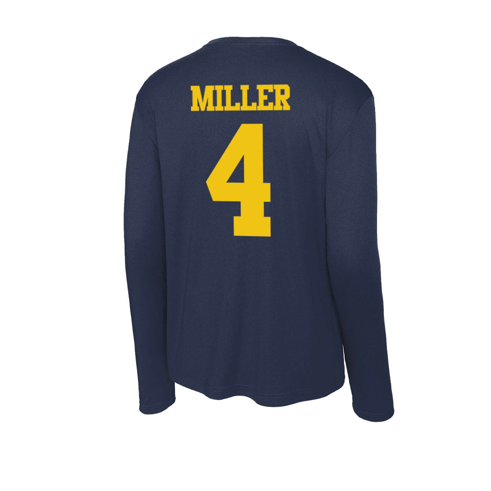 Michigan - NCAA Men's Soccer : Nolan Miller - Activewear Long Sleeve T-Shirt-1