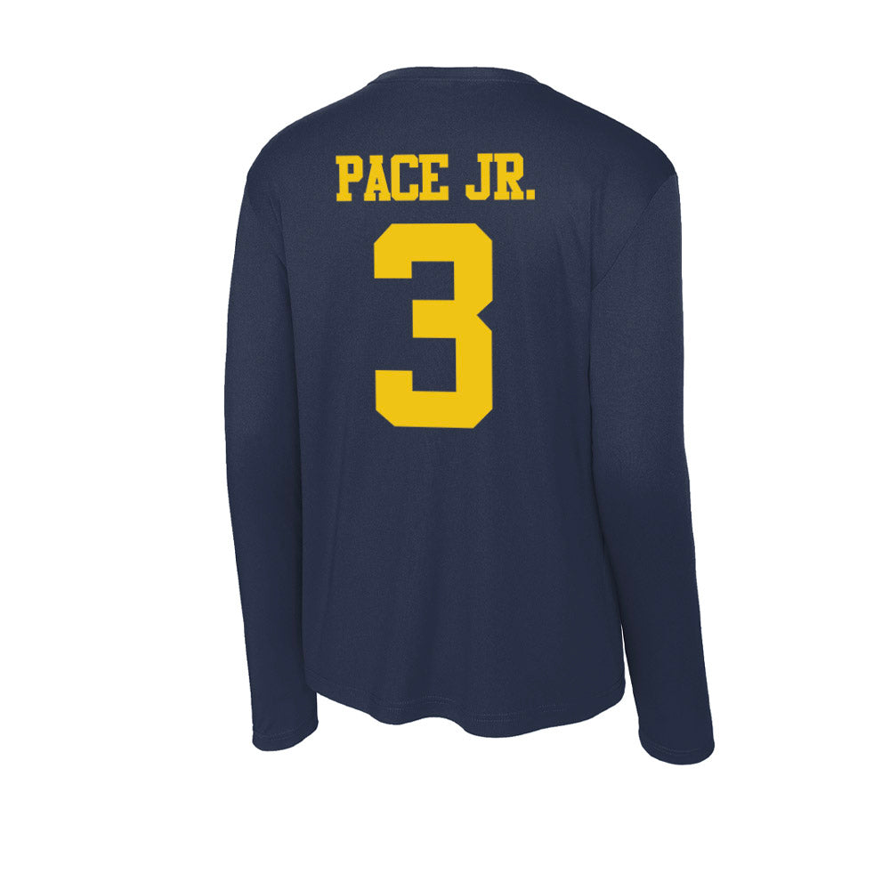 Michigan - NCAA Baseball : Greg Pace Jr. - Activewear Long Sleeve T-Shirt-1
