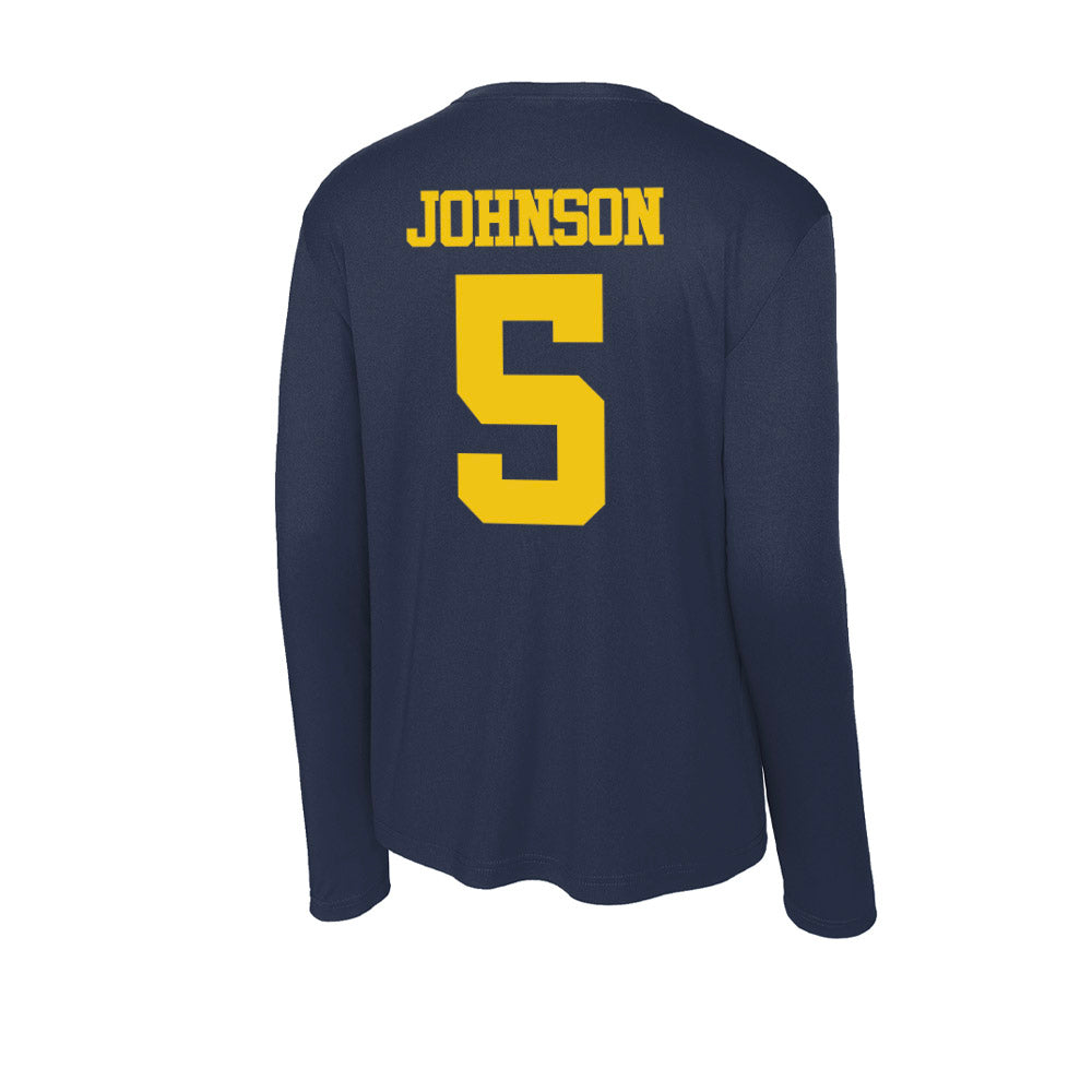 Michigan - NCAA Women's Volleyball : Lydia Johnson - Activewear Long Sleeve T-Shirt-1