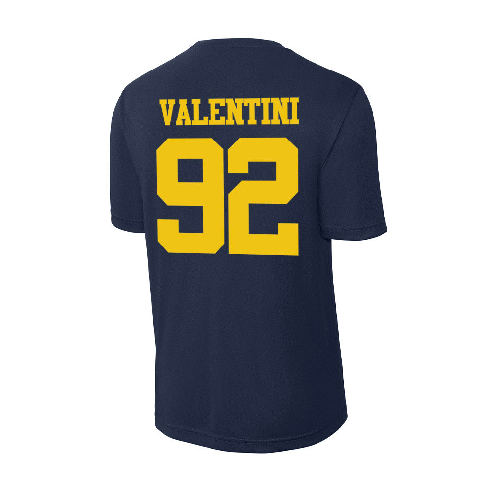 Michigan - NCAA Men's Ice Hockey : Adam Valentini - Activewear T-Shirt-1