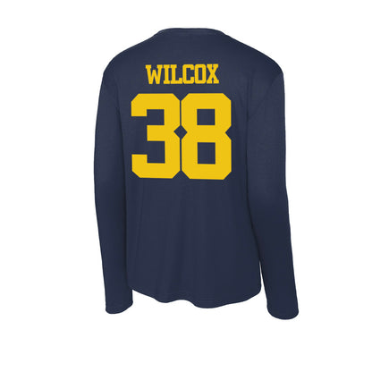 Michigan - NCAA Football : Bryce Wilcox - Activewear Long Sleeve T-Shirt-1