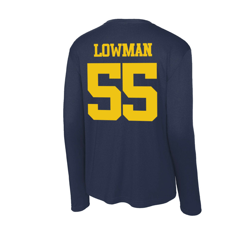 Michigan - NCAA Men's Lacrosse : Thomas Lowman - Activewear Long Sleeve T-Shirt-1