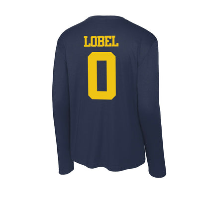 Michigan - NCAA Men's Lacrosse : Alex Lobel - Activewear Long Sleeve T-Shirt-1