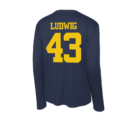 Michigan - NCAA Football : Zach Ludwig - Activewear Long Sleeve T-Shirt-1