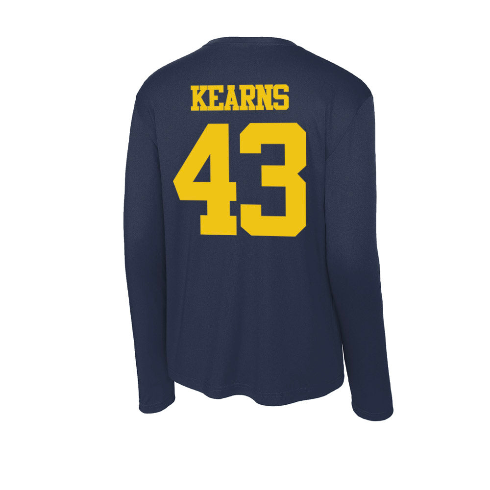 Michigan - NCAA Men's Lacrosse : Kevin Kearns - Activewear Long Sleeve T-Shirt-1