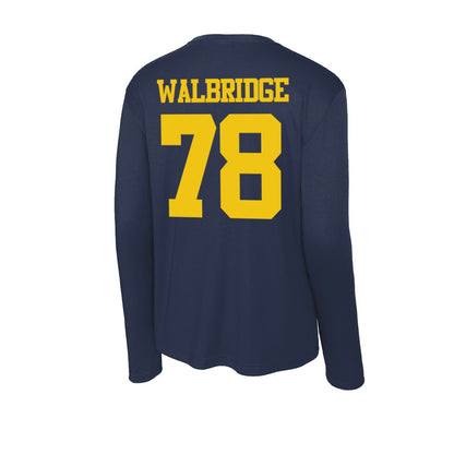 Michigan - NCAA Football : Marky Walbridge - Activewear Long Sleeve T-Shirt-1