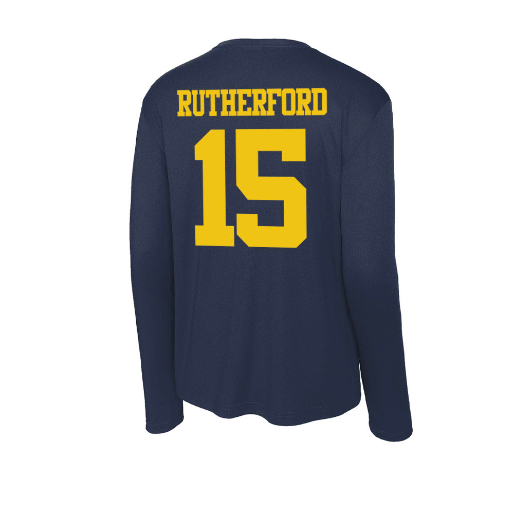 Michigan - NCAA Women's Lacrosse : Maya Rutherford - Activewear Long Sleeve T-Shirt-1