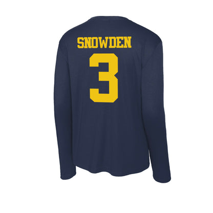 Michigan - NCAA Football : Smith Snowden - Activewear Long Sleeve T-Shirt-1