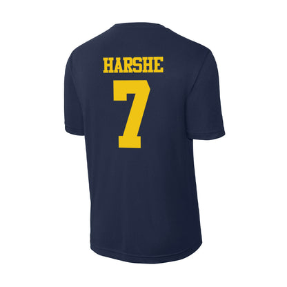 Michigan - NCAA Women's Soccer : Beanie Harshe - Activewear T-Shirt-1