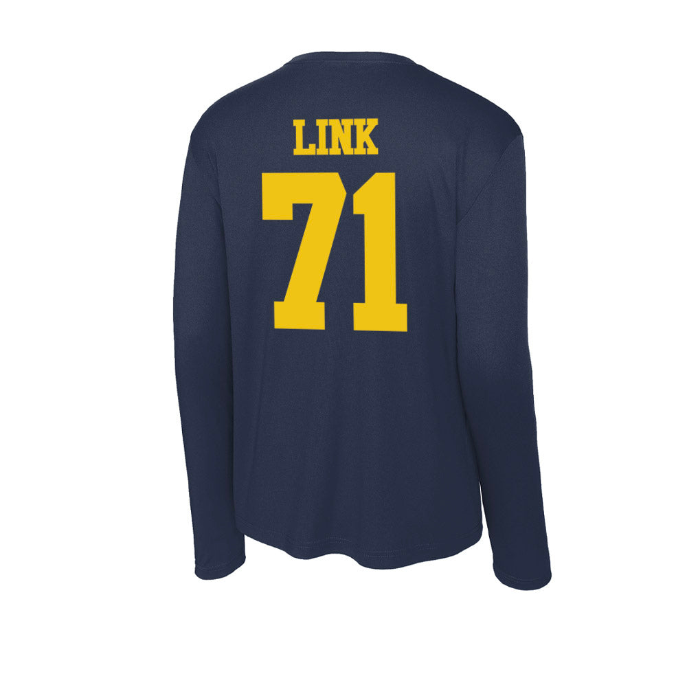 Michigan - NCAA Football : Evan Link - Activewear Long Sleeve T-Shirt-1