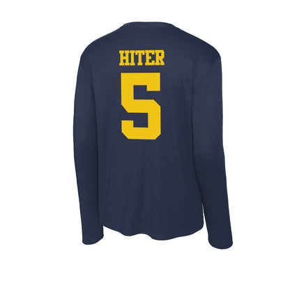Michigan - NCAA Football : Savion Hiter - Activewear Long Sleeve T-Shirt-1